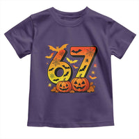 Funny 67 Halloween Toddler T Shirt Spooky Six Seven Meme Gen Alpha Slang - Wonder Print Shop