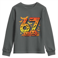 Funny 67 Halloween Youth Sweatshirt Spooky Six Seven Meme Gen Alpha Slang - Wonder Print Shop