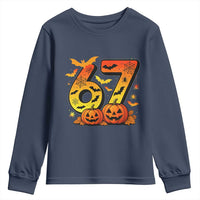 Funny 67 Halloween Youth Sweatshirt Spooky Six Seven Meme Gen Alpha Slang - Wonder Print Shop