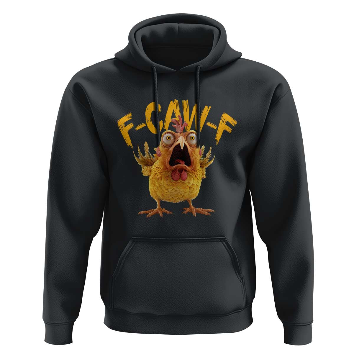 Funny F Caw F Chicken Hoodie Rooster Meme Humor - Wonder Print Shop