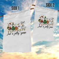 Funny Christmas Silly Goose Garden Flag Just A Jolly Goose Xmas Poultry Animal Humor - Wonder Print Shop