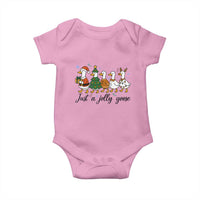 Funny Christmas Silly Goose Baby Onesie Just A Jolly Goose Xmas Poultry Animal Humor - Wonder Print Shop