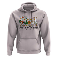 Funny Christmas Silly Goose Hoodie Just A Jolly Goose Xmas Poultry Animal Humor - Wonder Print Shop