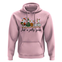 Funny Christmas Silly Goose Hoodie Just A Jolly Goose Xmas Poultry Animal Humor - Wonder Print Shop