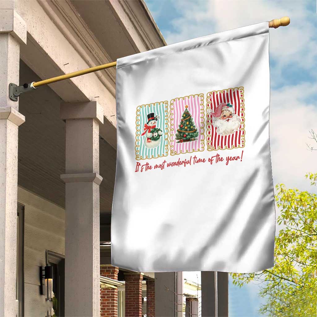 It's The Most Wonderful Time Of The Year Garden Flag Coquette Christmas - Wonder Print Shop