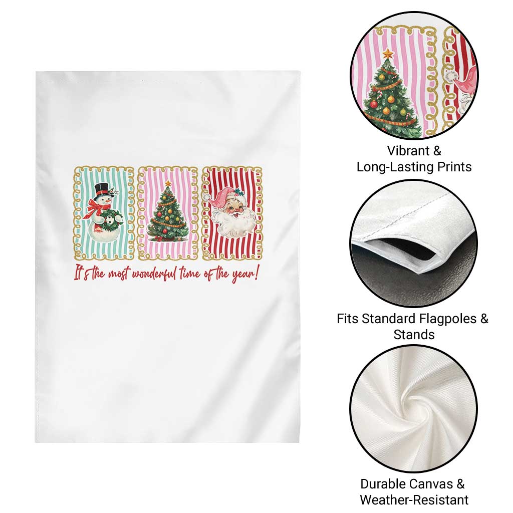It's The Most Wonderful Time Of The Year Garden Flag Coquette Christmas - Wonder Print Shop