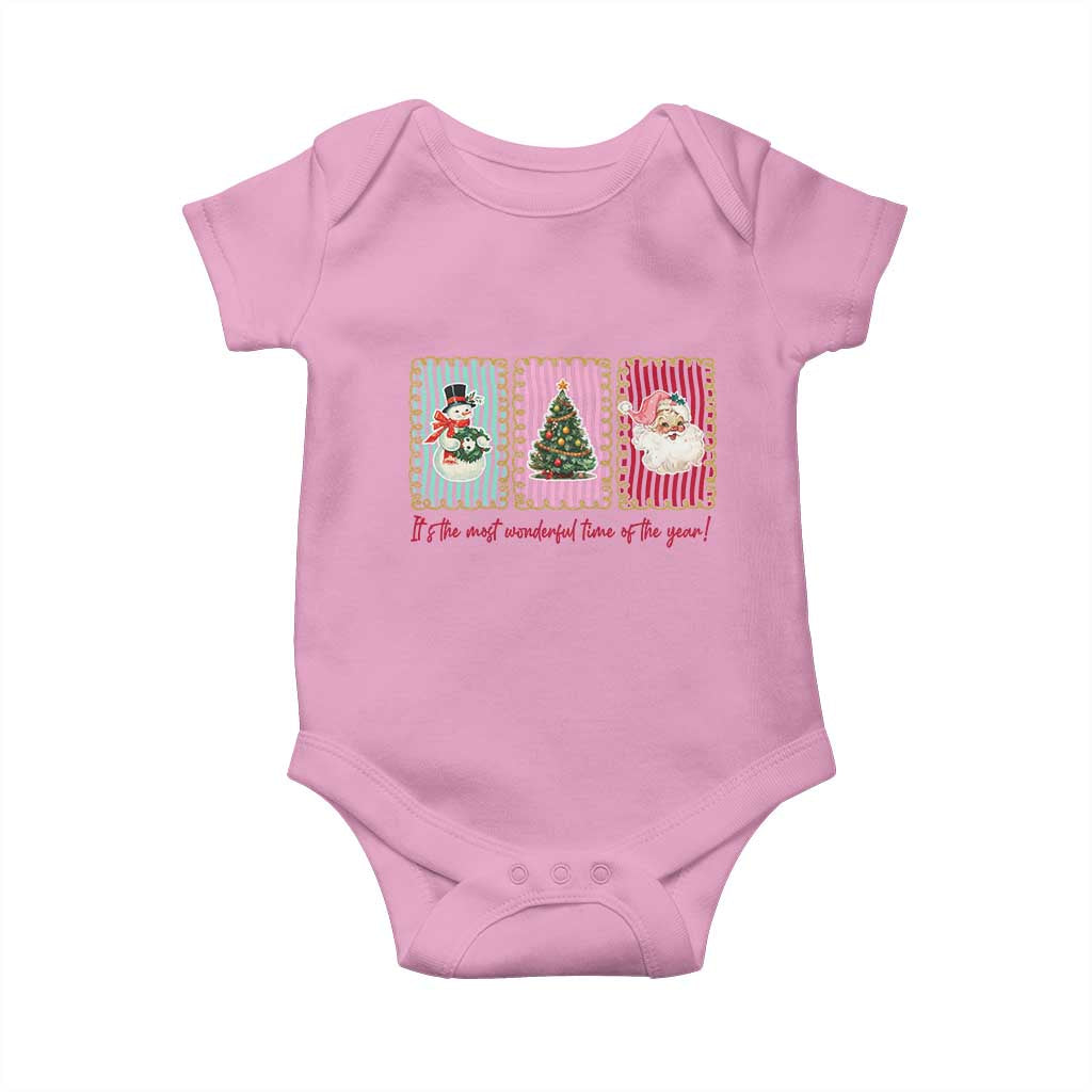 It's The Most Wonderful Time Of The Year Baby Onesie Coquette Christmas - Wonder Print Shop