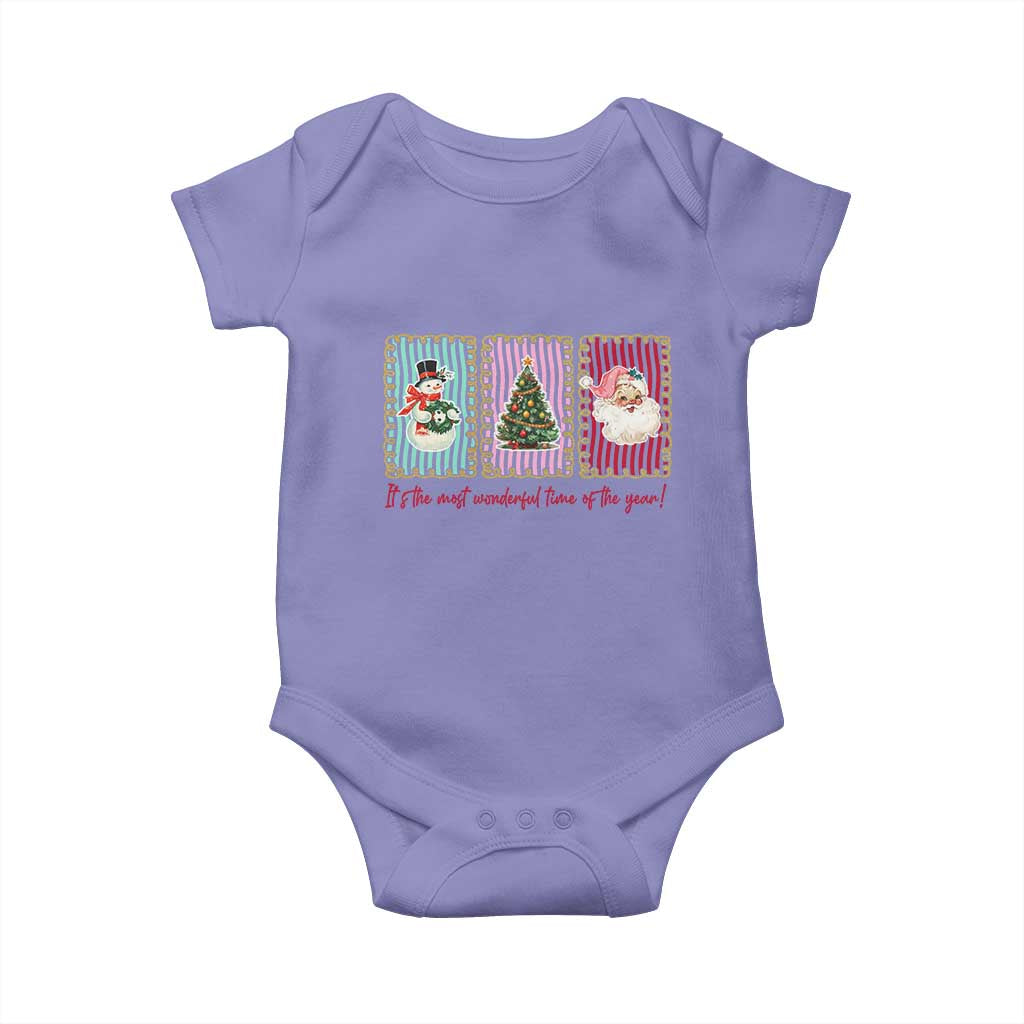 It's The Most Wonderful Time Of The Year Baby Onesie Coquette Christmas - Wonder Print Shop