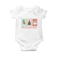 It's The Most Wonderful Time Of The Year Baby Onesie Coquette Christmas - Wonder Print Shop