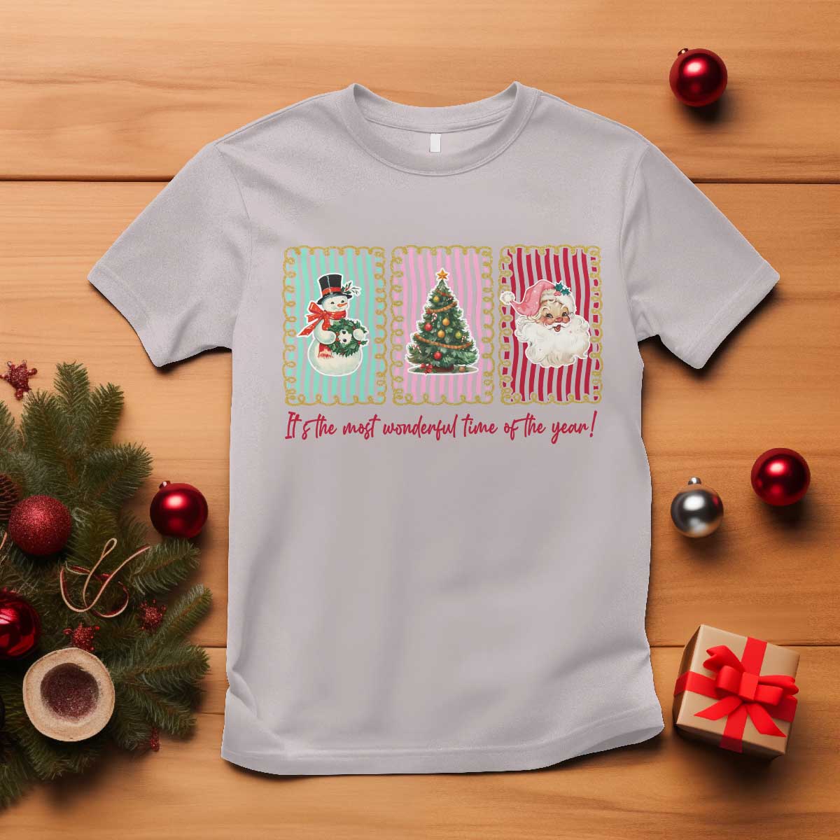 It's The Most Wonderful Time Of The Year T Shirt Coquette Christmas - Wonder Print Shop