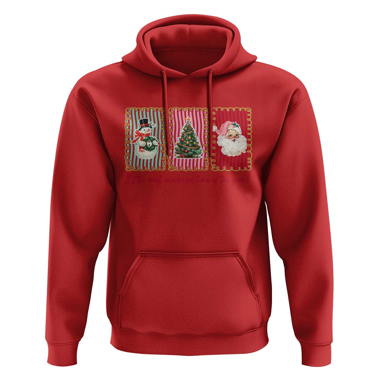 It's The Most Wonderful Time Of The Year Hoodie Coquette Christmas - Wonder Print Shop
