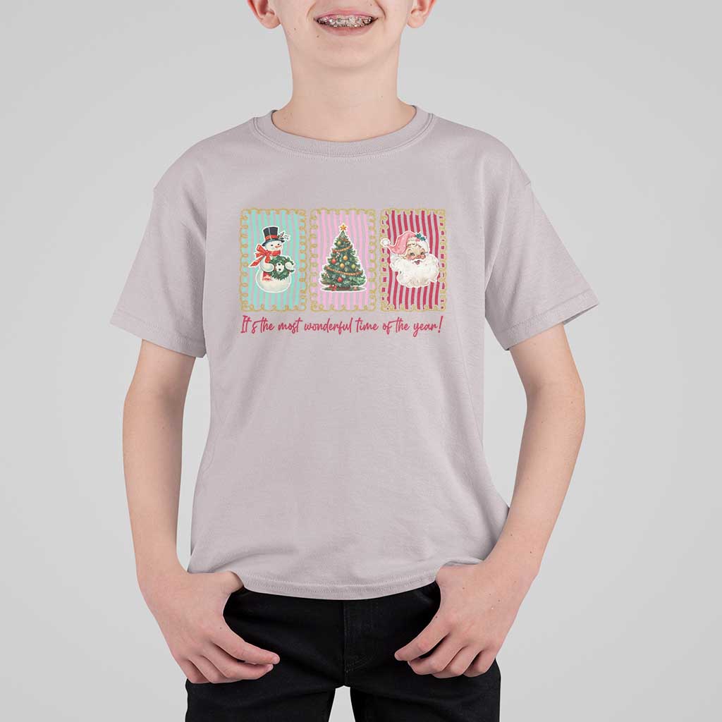 It's The Most Wonderful Time Of The Year T Shirt For Kid Coquette Christmas - Wonder Print Shop