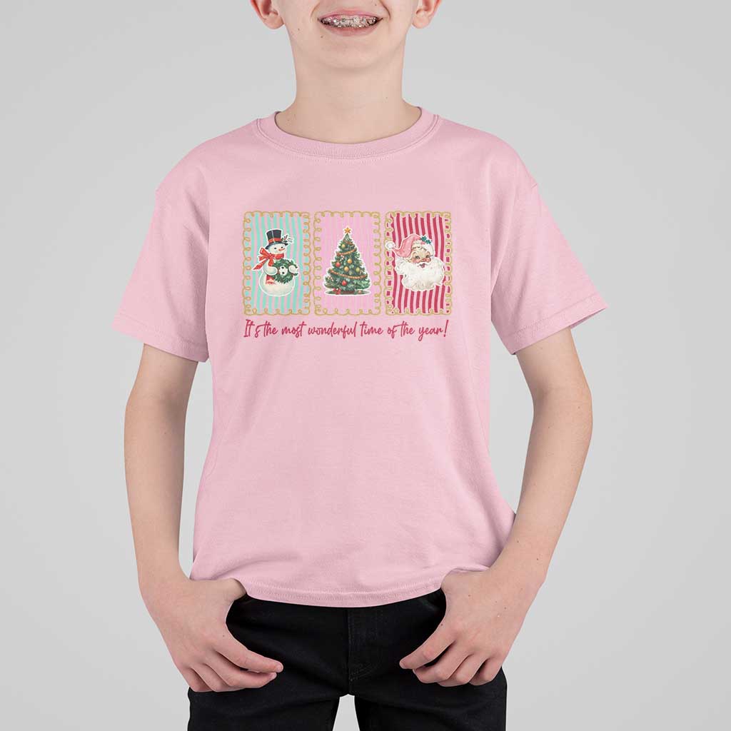 It's The Most Wonderful Time Of The Year T Shirt For Kid Coquette Christmas - Wonder Print Shop
