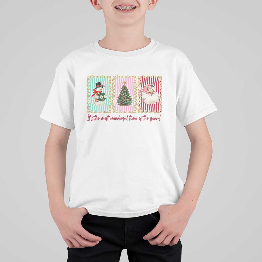 It's The Most Wonderful Time Of The Year T Shirt For Kid Coquette Christmas - Wonder Print Shop