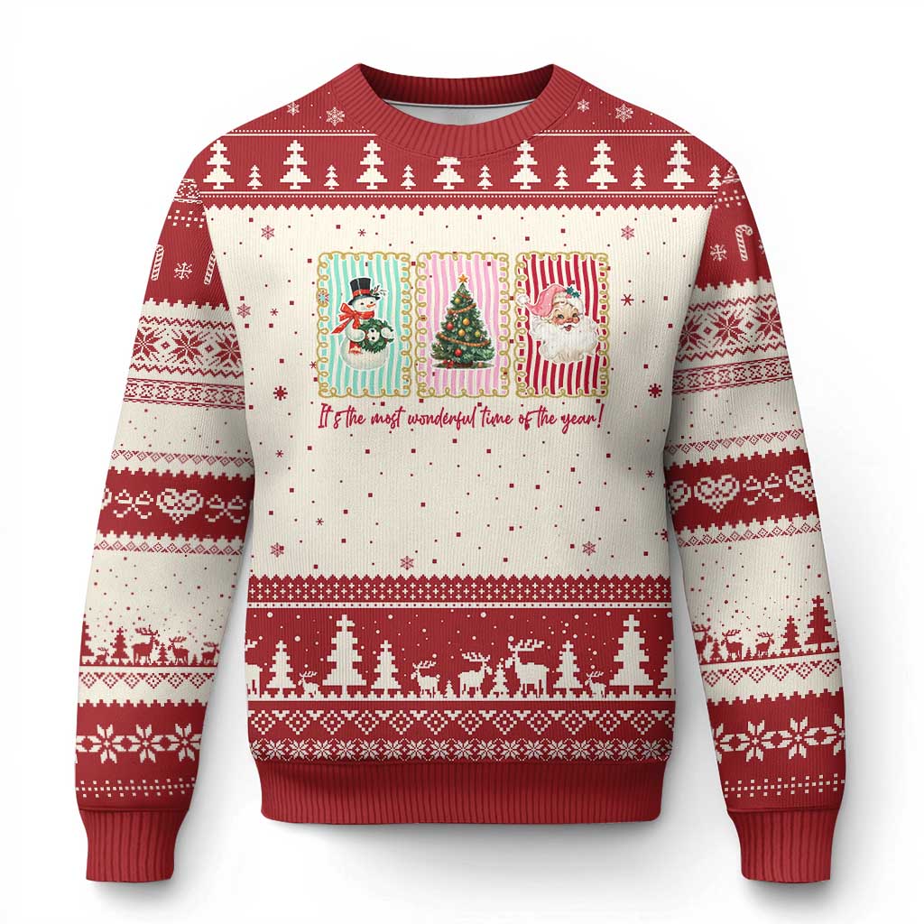 It's The Most Wonderful Time Of The Year Ugly Christmas Sweater Coquette Xmas - Wonder Print Shop