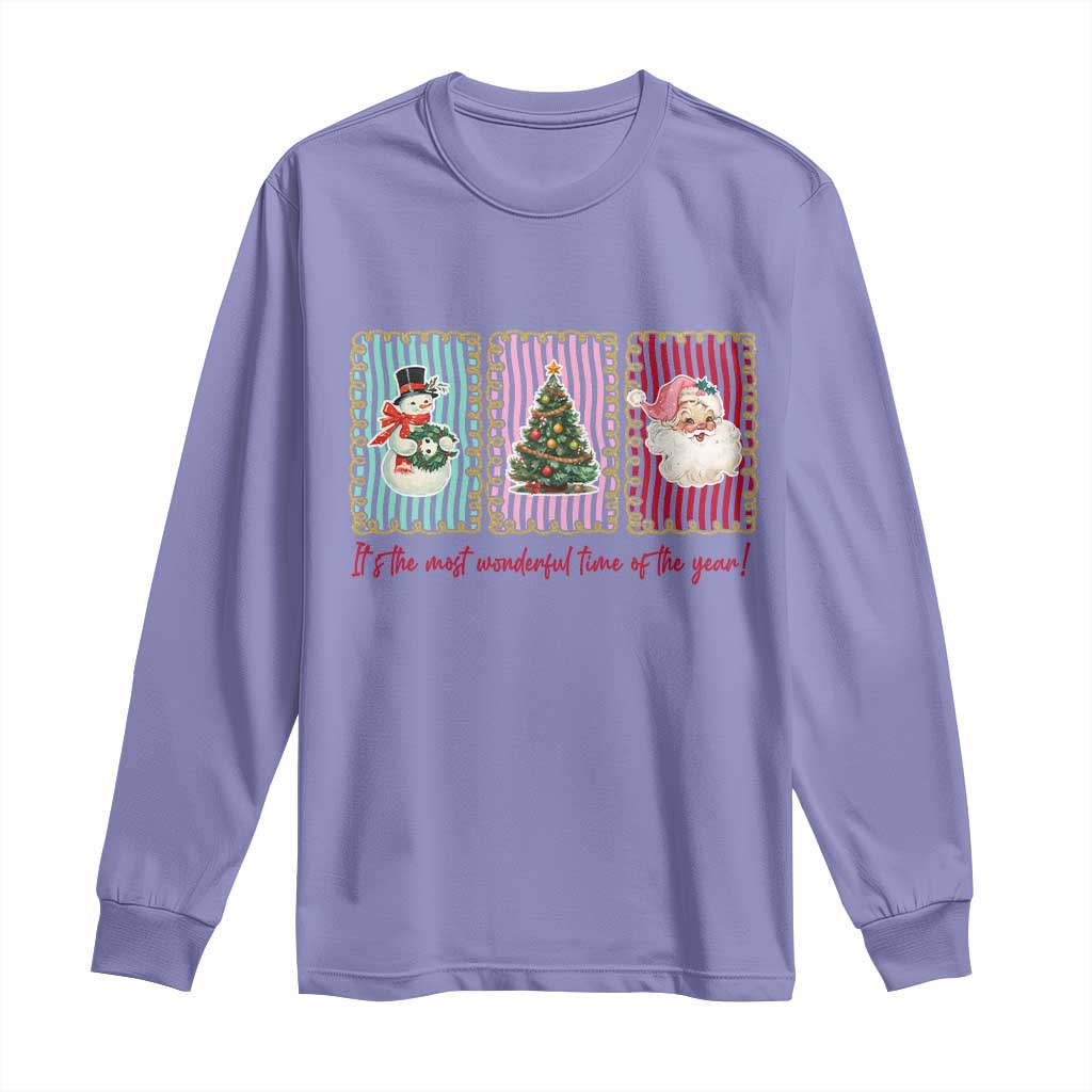 It's The Most Wonderful Time Of The Year Long Sleeve Shirt Coquette Christmas - Wonder Print Shop