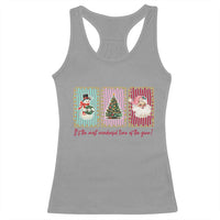 It's The Most Wonderful Time Of The Year Racerback Tank Top Coquette Christmas - Wonder Print Shop