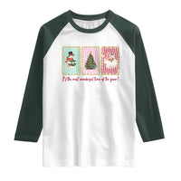 It's The Most Wonderful Time Of The Year Raglan Shirt Coquette Christmas - Wonder Print Shop