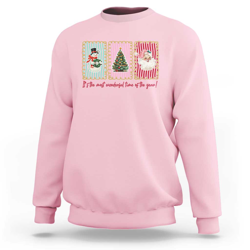 It's The Most Wonderful Time Of The Year Sweatshirt Coquette Christmas - Wonder Print Shop