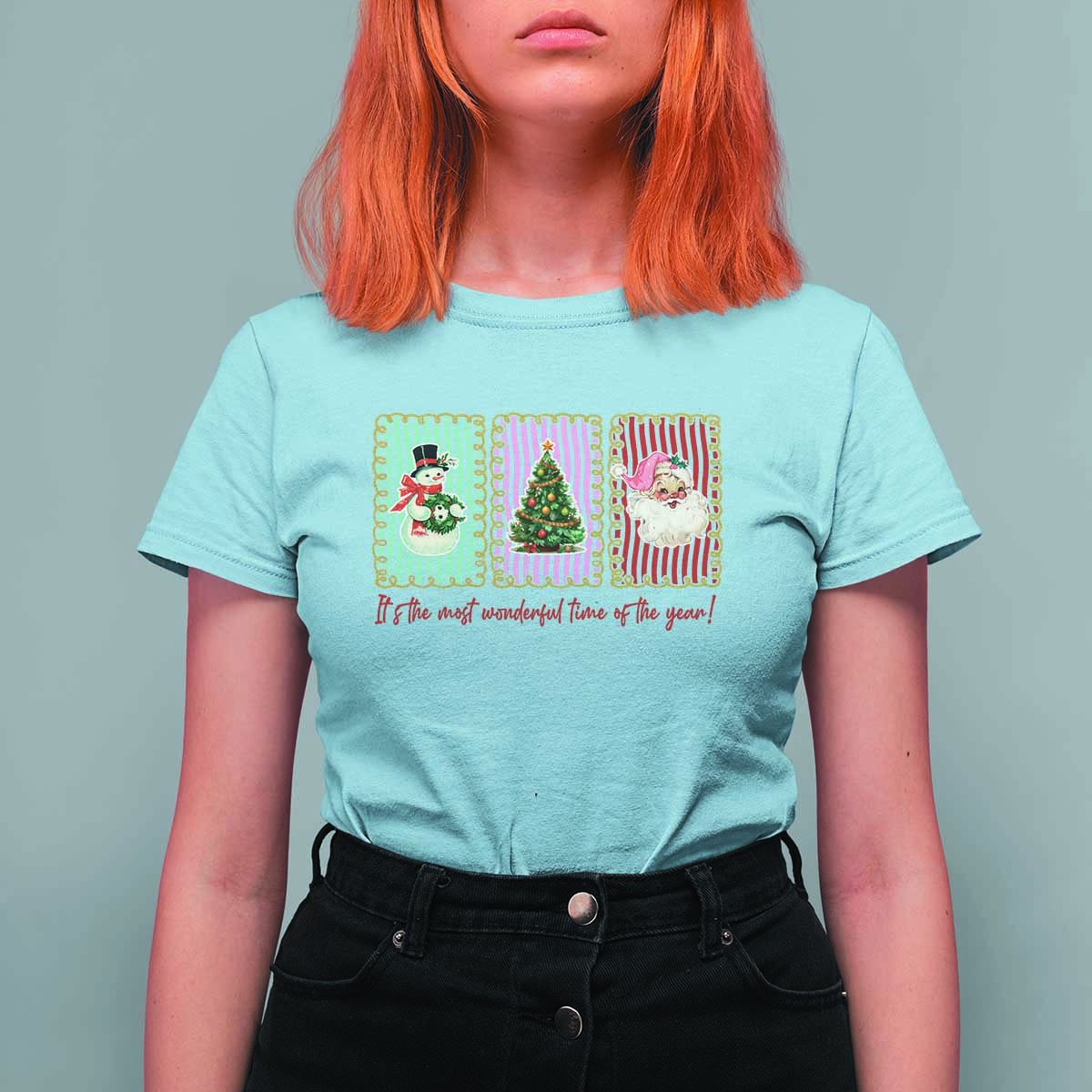 It's The Most Wonderful Time Of The Year T Shirt For Women Coquette Christmas - Wonder Print Shop