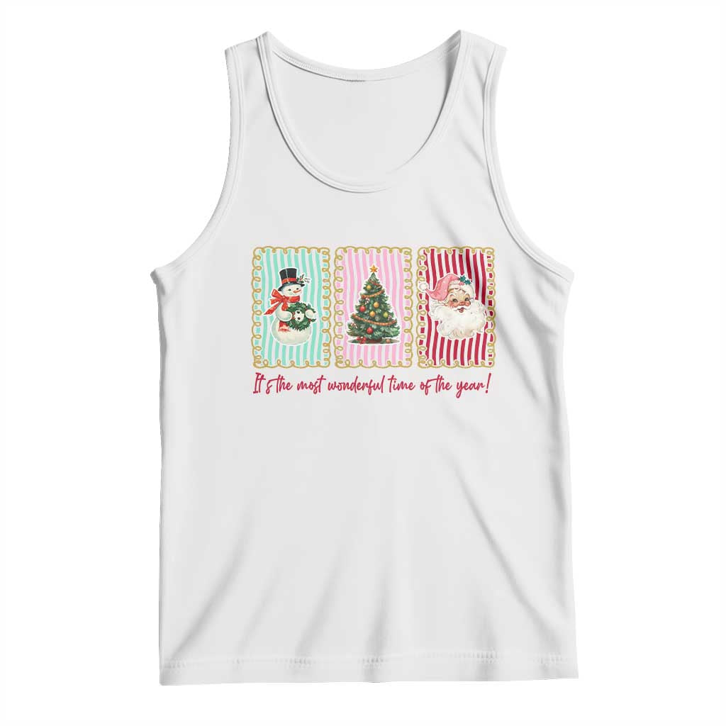 It's The Most Wonderful Time Of The Year Tank Top Coquette Christmas - Wonder Print Shop