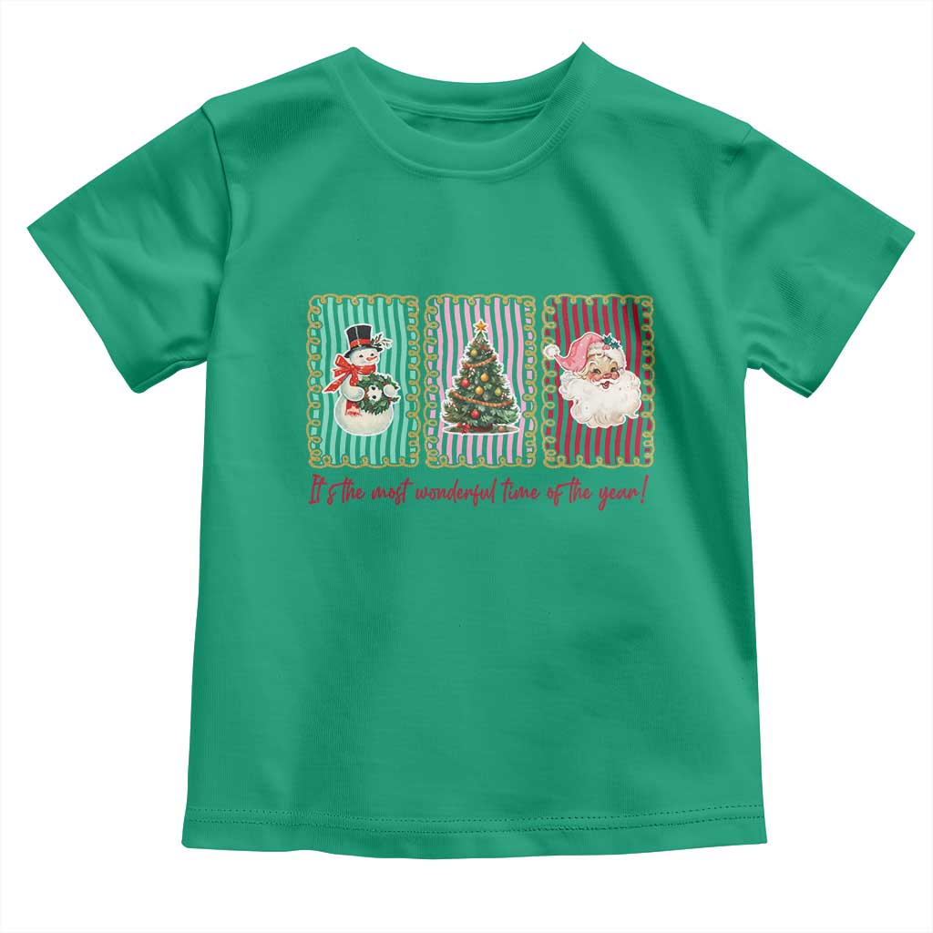 It's The Most Wonderful Time Of The Year Toddler T Shirt Coquette Christmas - Wonder Print Shop