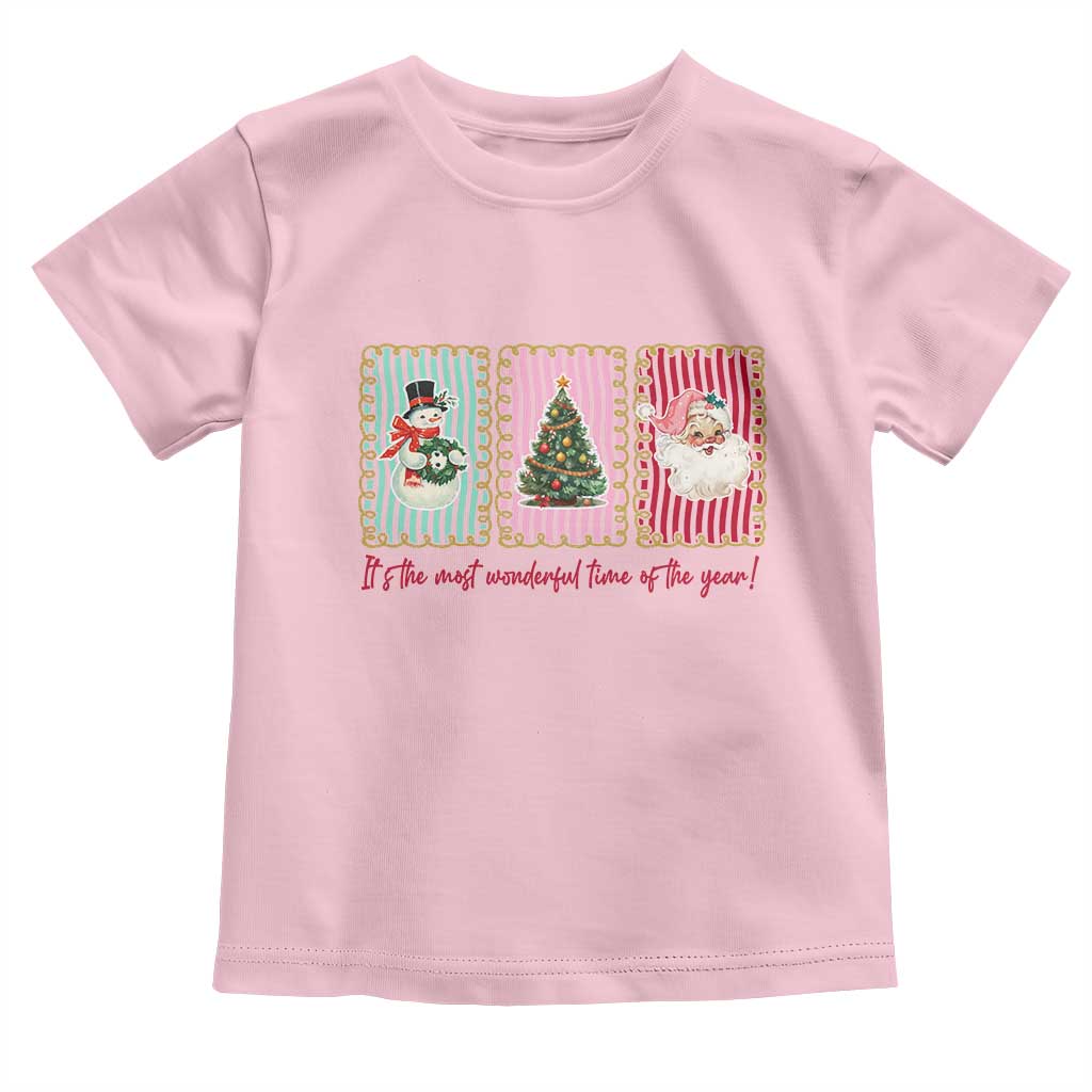 It's The Most Wonderful Time Of The Year Toddler T Shirt Coquette Christmas - Wonder Print Shop