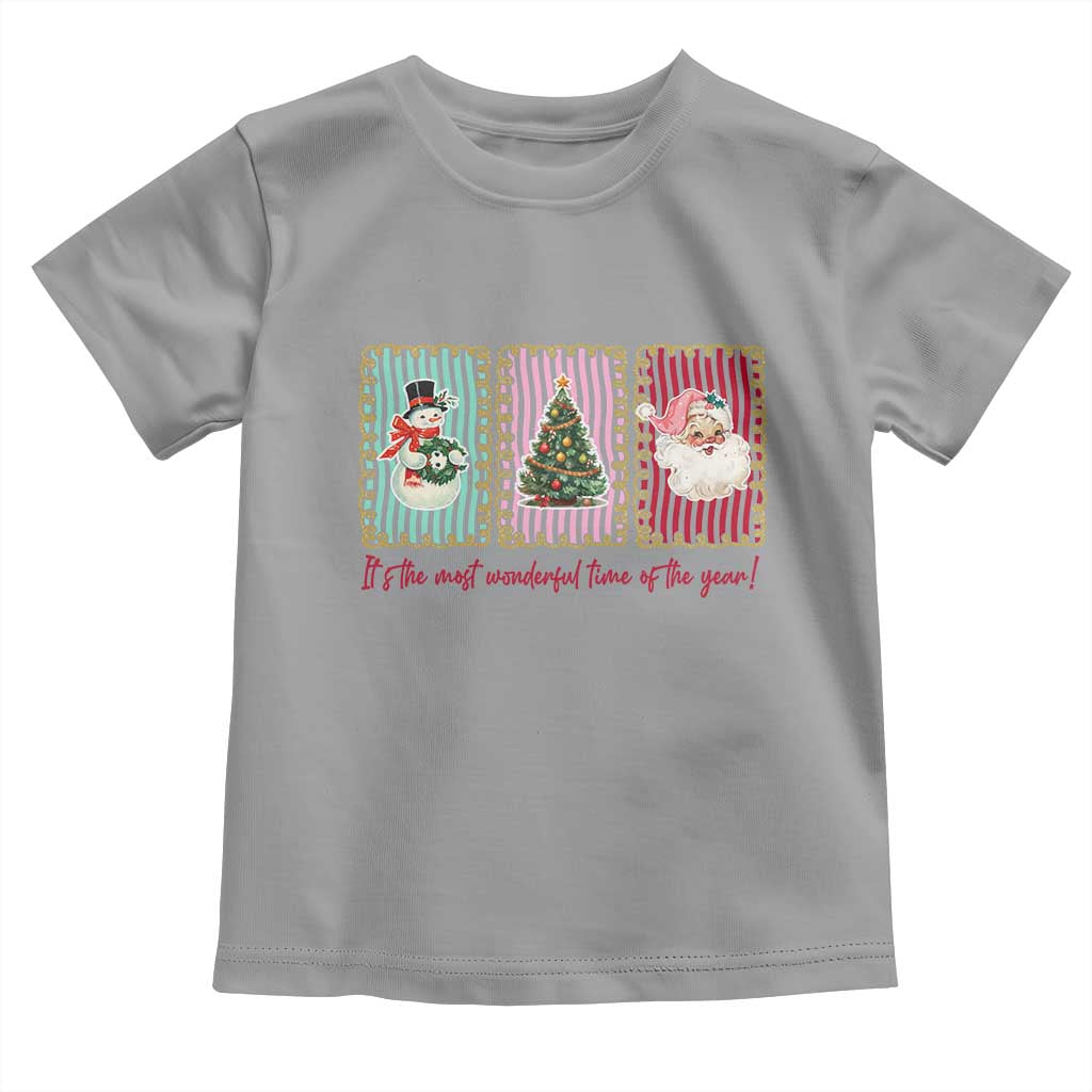 It's The Most Wonderful Time Of The Year Toddler T Shirt Coquette Christmas - Wonder Print Shop