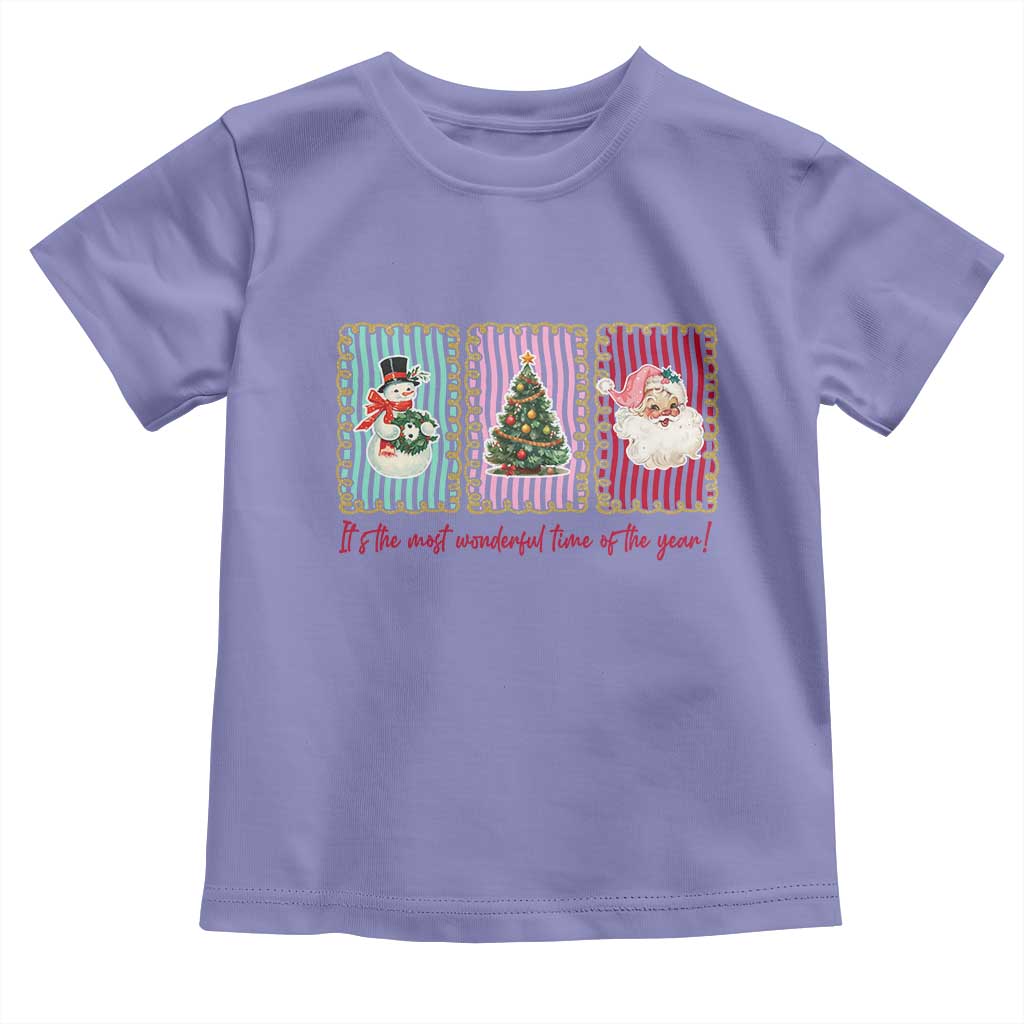 It's The Most Wonderful Time Of The Year Toddler T Shirt Coquette Christmas - Wonder Print Shop