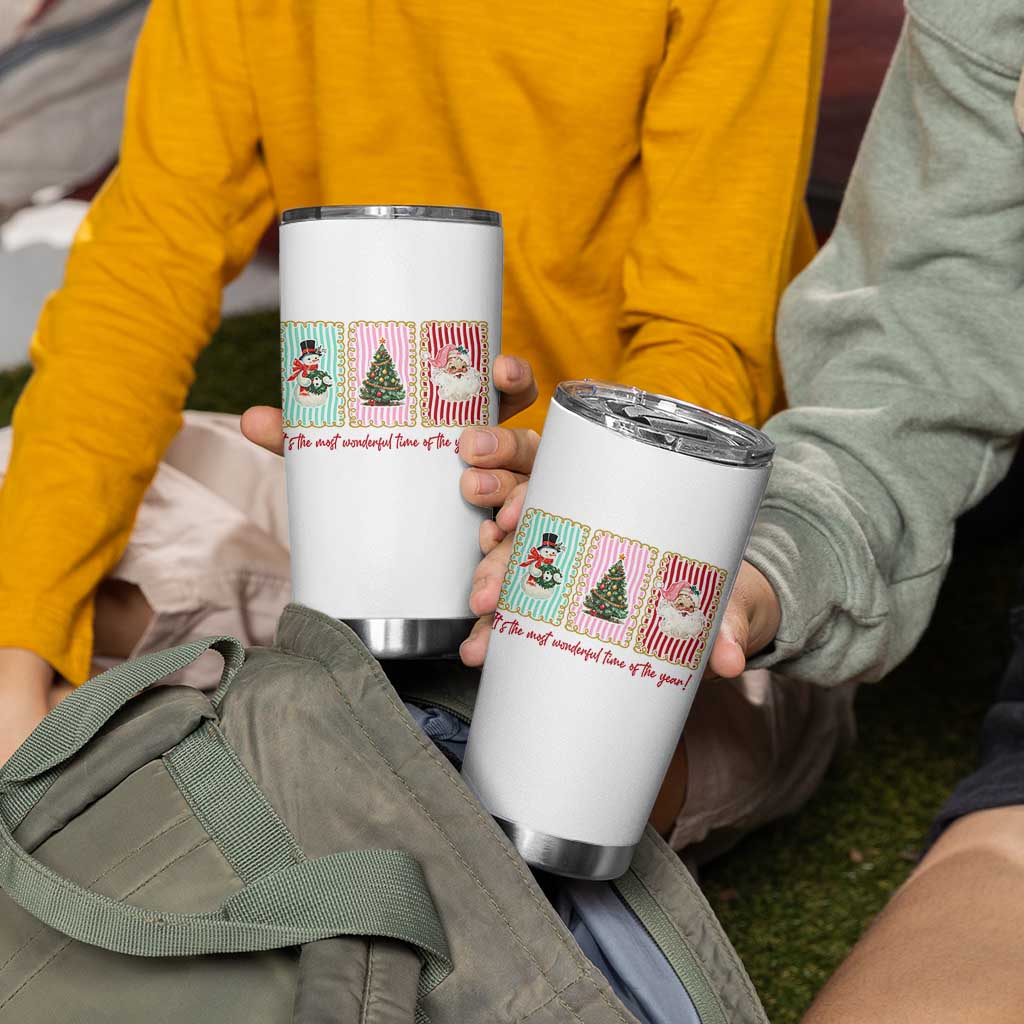 It's The Most Wonderful Time Of The Year Tumbler Cup Coquette Christmas - Wonder Print Shop