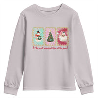 It's The Most Wonderful Time Of The Year Youth Sweatshirt Coquette Christmas - Wonder Print Shop
