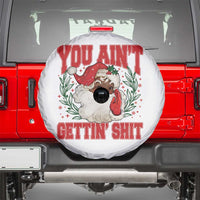 Funny African American Black Santa Christmas Spare Tire Cover You Aint Getting Shit Inappropriate Xmas - Wonder Print Shop