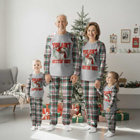 Funny African American Black Santa Christmas Plaid Pajama Set You Aint Getting Shit Inappropriate Xmas - Wonder Print Shop