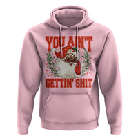 Funny African American Black Santa Christmas Hoodie You Aint Getting Shit Inappropriate Xmas - Wonder Print Shop