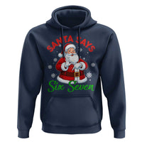 Funny Santa Says Six Seven Hoodie Christmas 67 Meme Santa Gen Alpha Slang - Wonder Print Shop