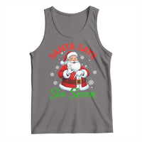 Funny Santa Says Six Seven Tank Top Christmas 67 Meme Santa Gen Alpha Slang - Wonder Print Shop