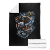 Us Marines Military 250th Anniversary Throw Blanket Bald Eagle Anchor - Wonder Print Shop