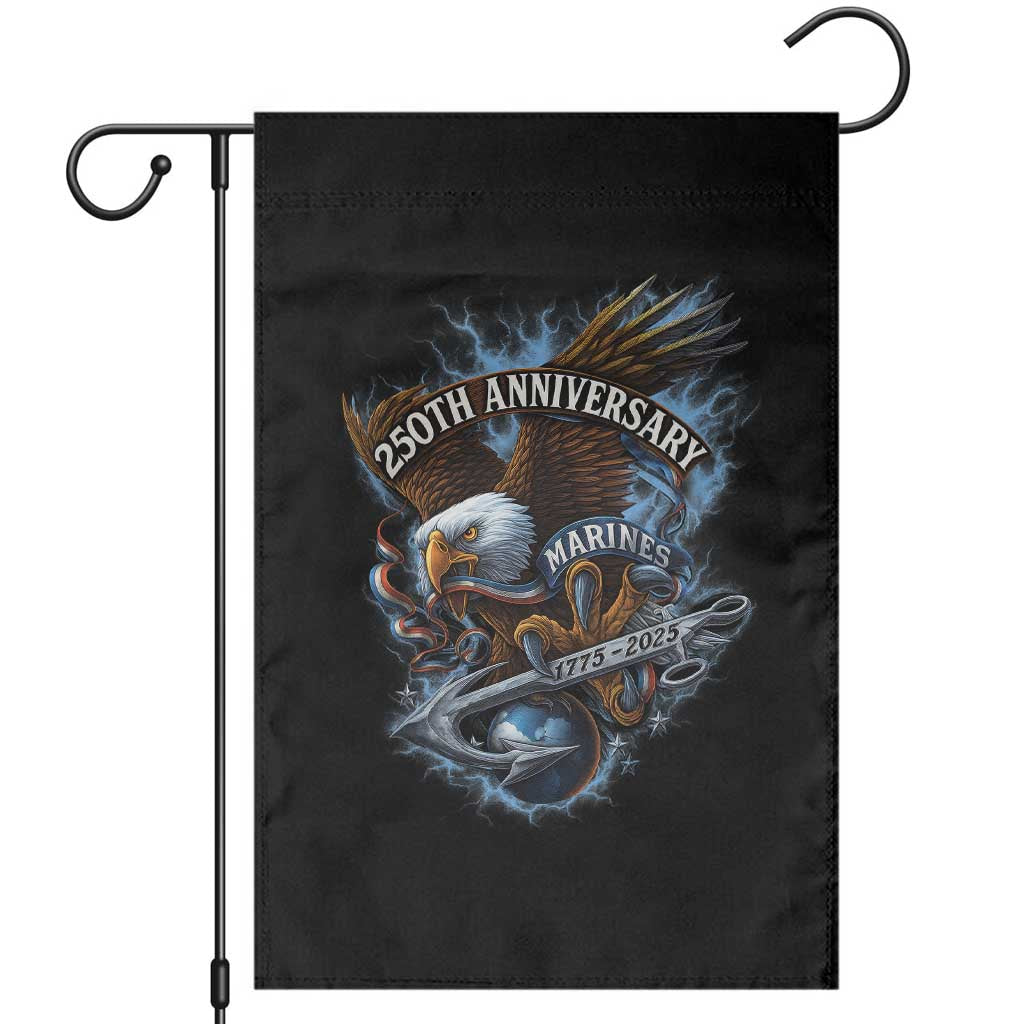 Us Marines Military 250th Anniversary Garden Flag Bald Eagle Anchor - Wonder Print Shop