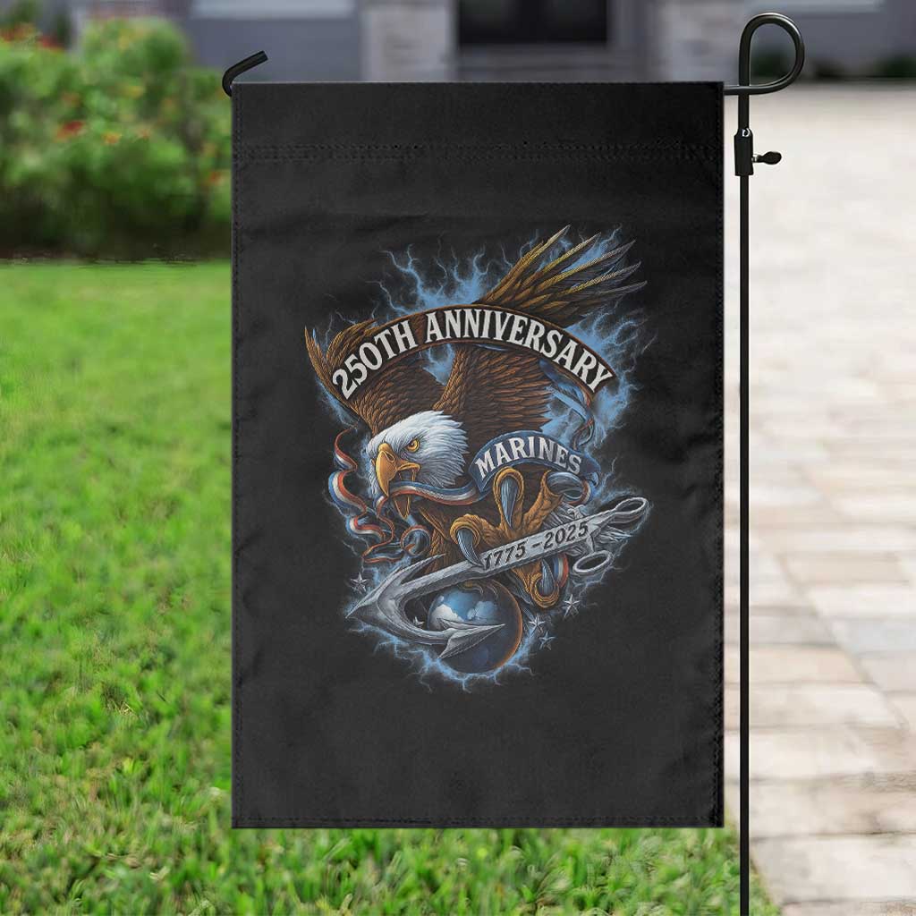 Us Marines Military 250th Anniversary Garden Flag Bald Eagle Anchor - Wonder Print Shop