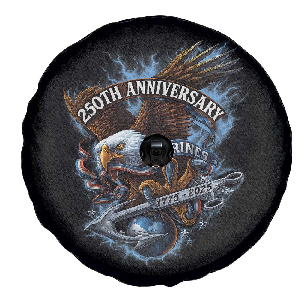 Us Marines Military 250th Anniversary Spare Tire Cover Bald Eagle Anchor - Wonder Print Shop