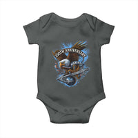 Us Marines Military 250th Anniversary Baby Onesie Bald Eagle Anchor - Wonder Print Shop