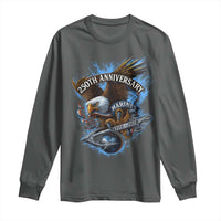 Us Marines Military 250th Anniversary Long Sleeve Shirt Bald Eagle Anchor - Wonder Print Shop