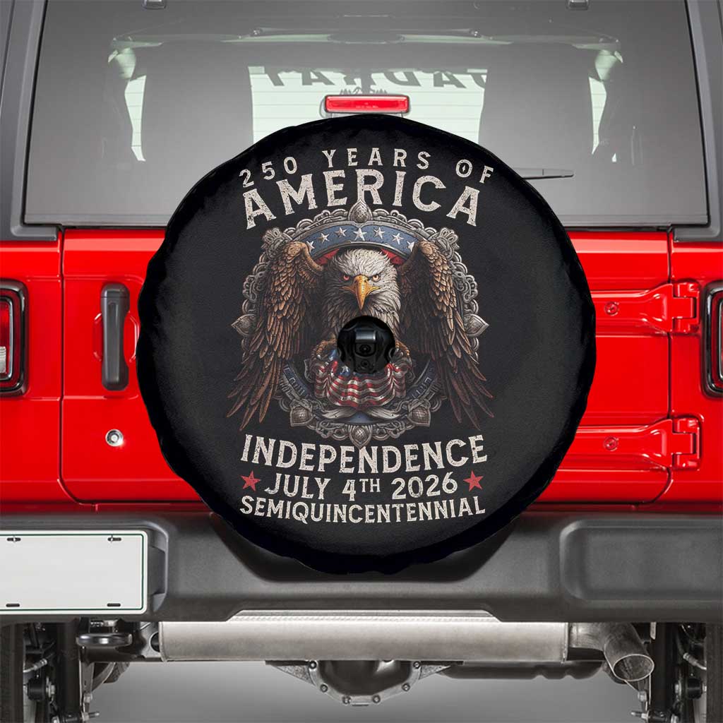 250 years Of America Independence Spare Tire Cover 250th American Anniversary Bald Eagle - Wonder Print Shop