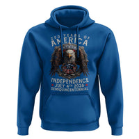 250 years Of America Independence Hoodie 250th American Anniversary Bald Eagle - Wonder Print Shop