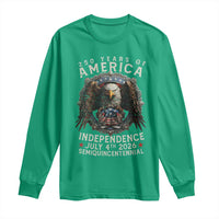 250 years Of America Independence Long Sleeve Shirt 250th American Anniversary Bald Eagle - Wonder Print Shop