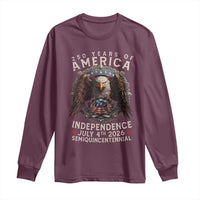 250 years Of America Independence Long Sleeve Shirt 250th American Anniversary Bald Eagle - Wonder Print Shop