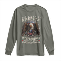 250 years Of America Independence Long Sleeve Shirt 250th American Anniversary Bald Eagle - Wonder Print Shop