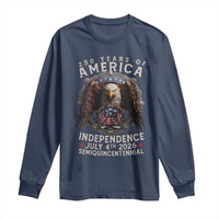 250 years Of America Independence Long Sleeve Shirt 250th American Anniversary Bald Eagle - Wonder Print Shop