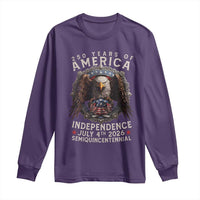 250 years Of America Independence Long Sleeve Shirt 250th American Anniversary Bald Eagle - Wonder Print Shop