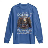 250 years Of America Independence Long Sleeve Shirt 250th American Anniversary Bald Eagle - Wonder Print Shop